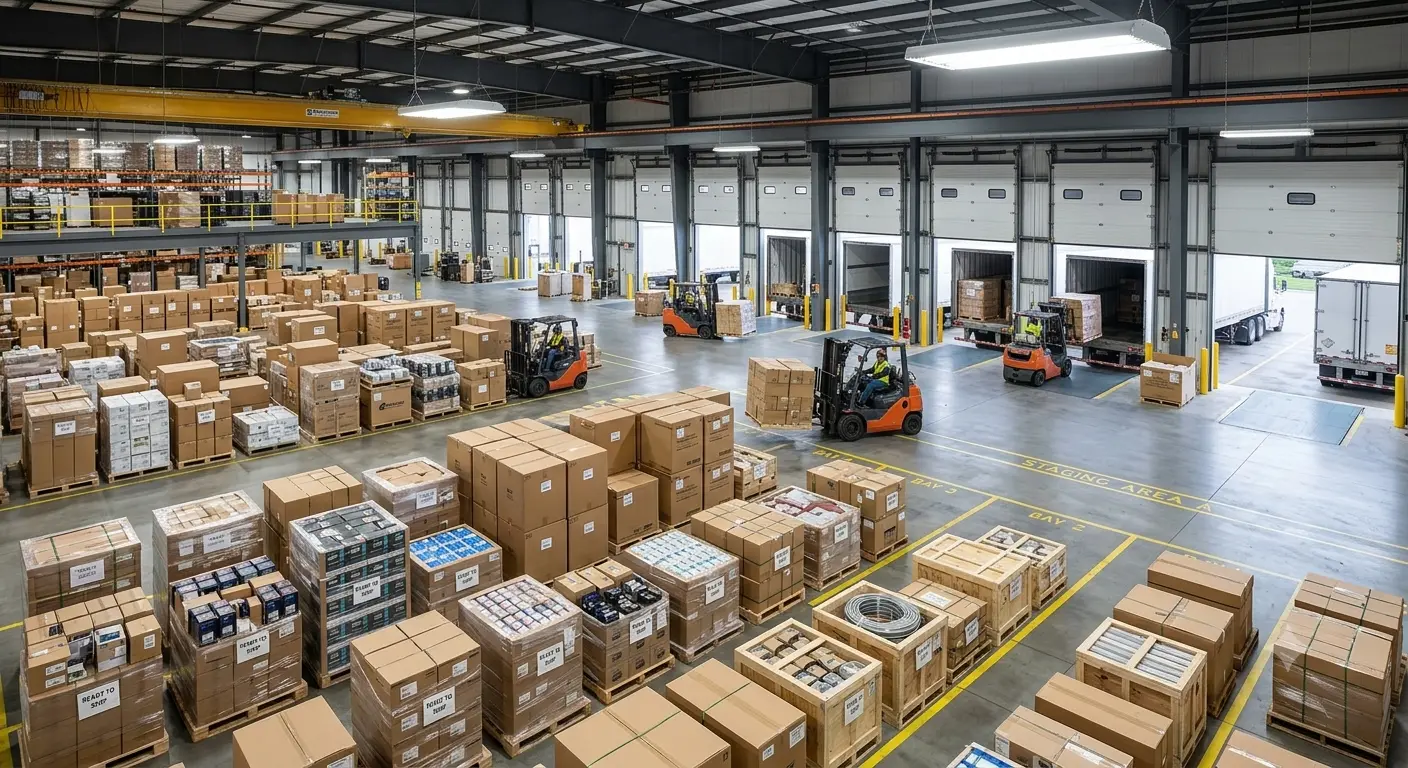 Freight containers connected across a supply chain
